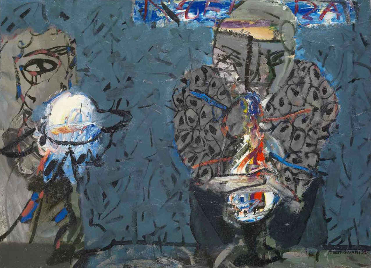 Les mangeuses de desert I - Huile sur toile - 73x100 - 1991