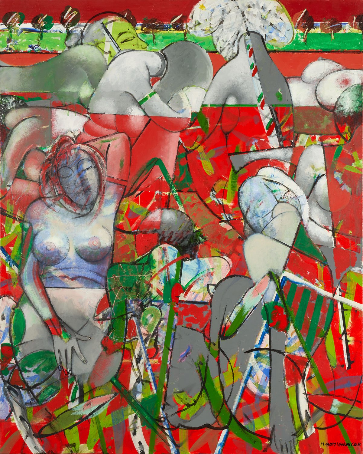 Harem - Ketchup - 2018 - Acrylique sur toile 160x130