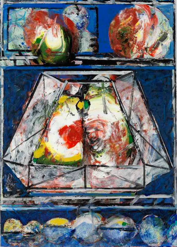 C'est dimanche soir - Acryl sur Arche - 69x49 - 2015