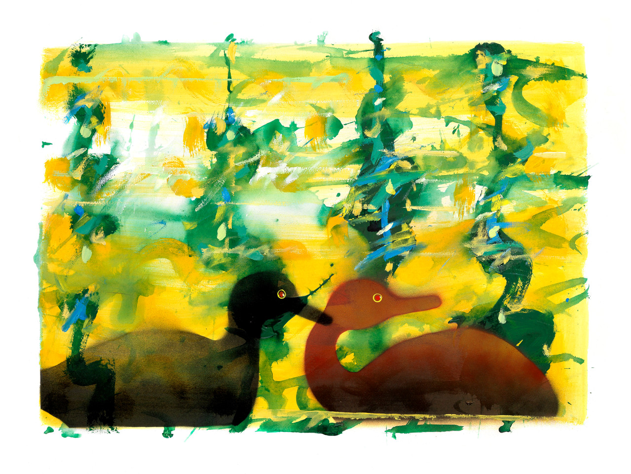 13- Un canard dit à sa cane, ricane, ricane, et la cane a ri