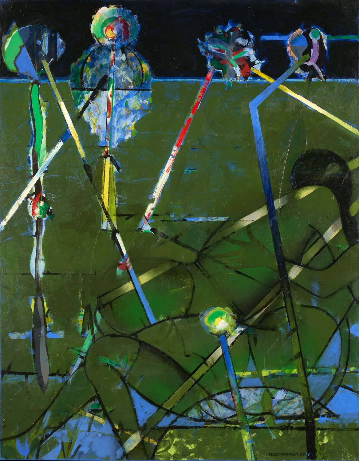 Sous X - 2018 - Acrylique sur toile 146x114