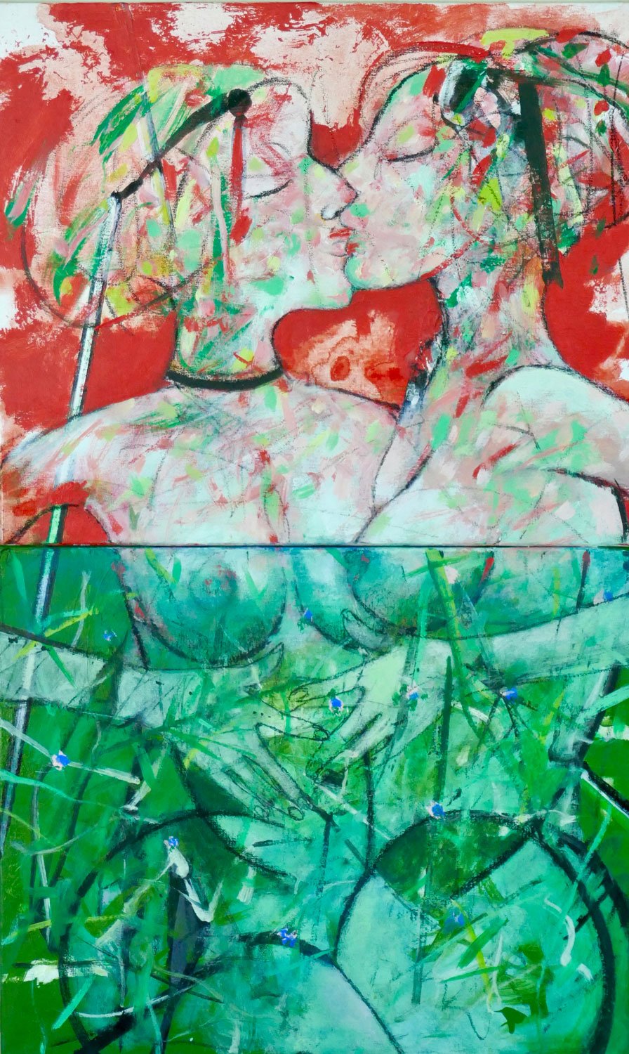 D’elles deux - 2018 - Acrylique sur toile 108x65