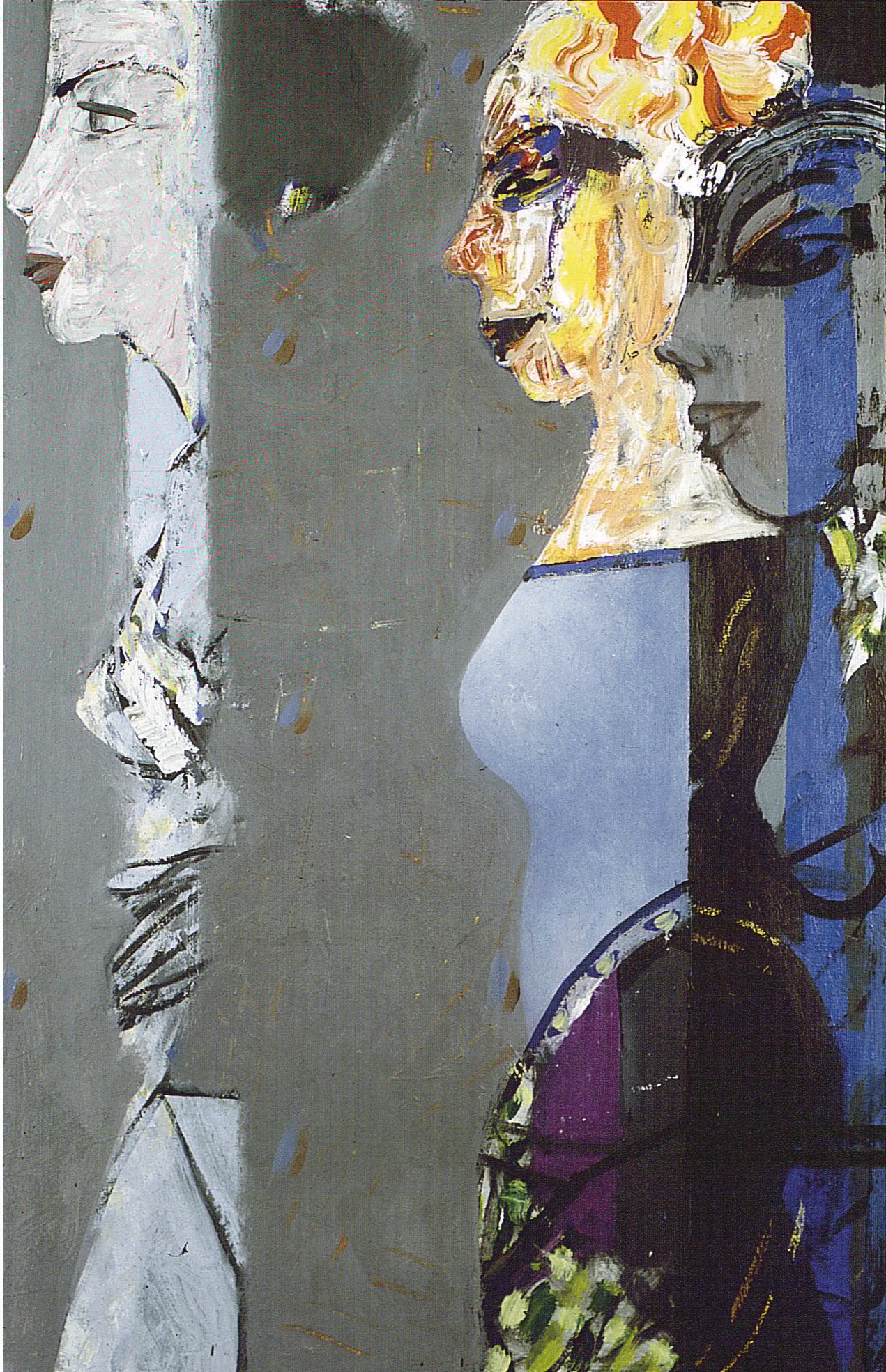 Sur le fil du rideau - 100x81