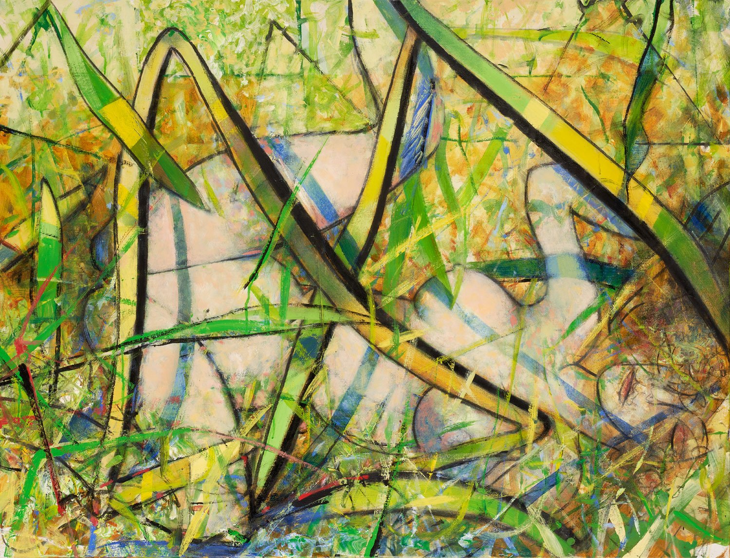 La marque jaune - 2019 - Acrylique sur toile 89x116