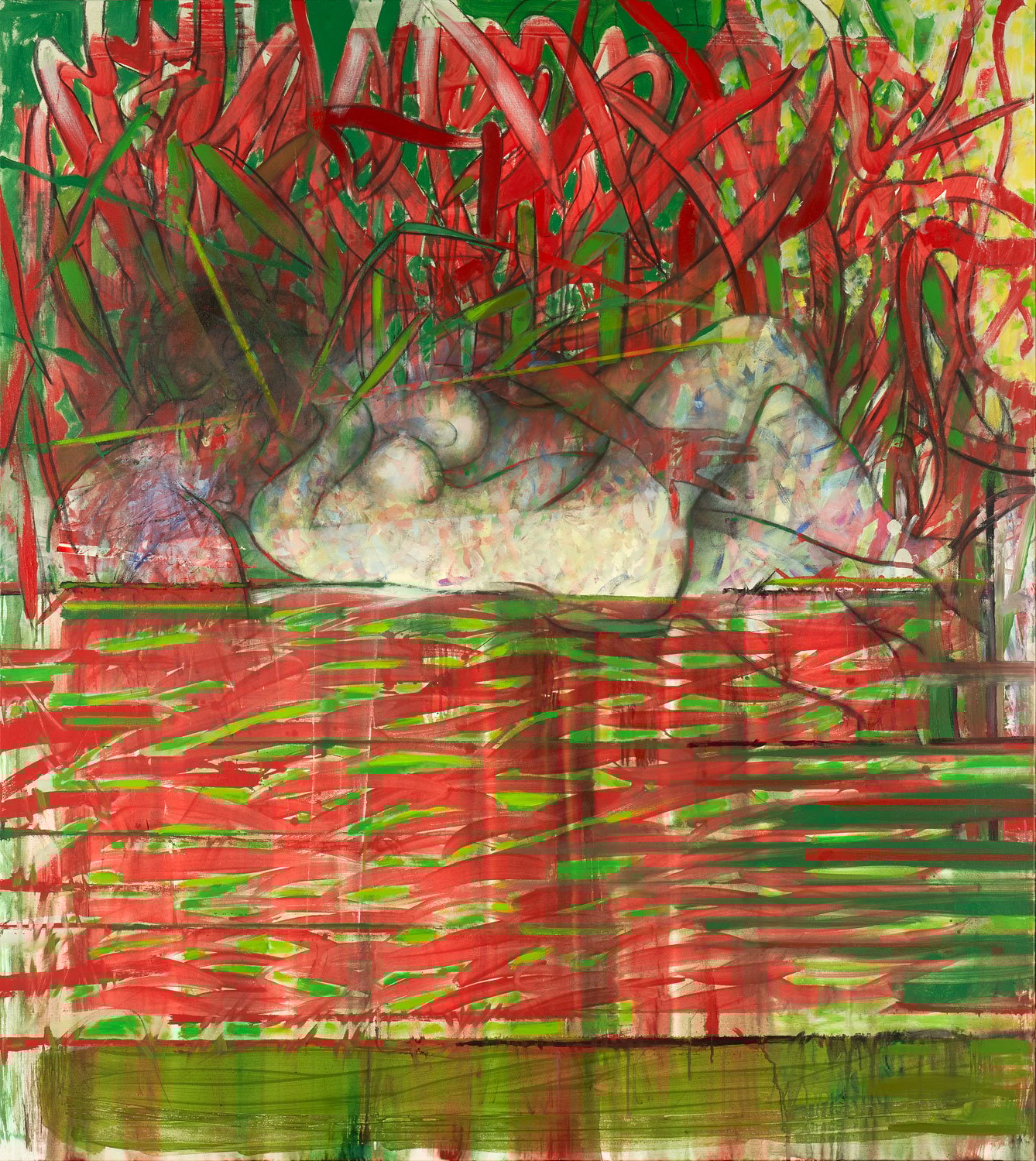 Où la forme semblable,  la nature moins certaine - 2019 - Acrylique sur toile 180x160