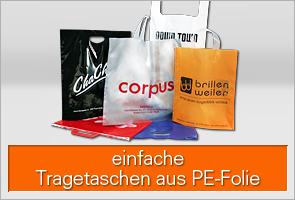 Einfache Werbetaschen aus PE-Folie