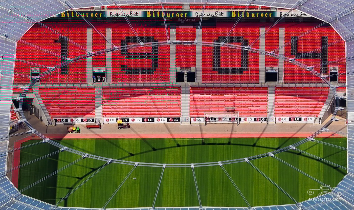 Einblick in die BayArena Leverkusen
