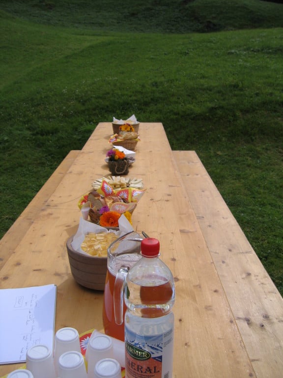 Schöne Tafel für feine Spezialitäten aus Grindelwald