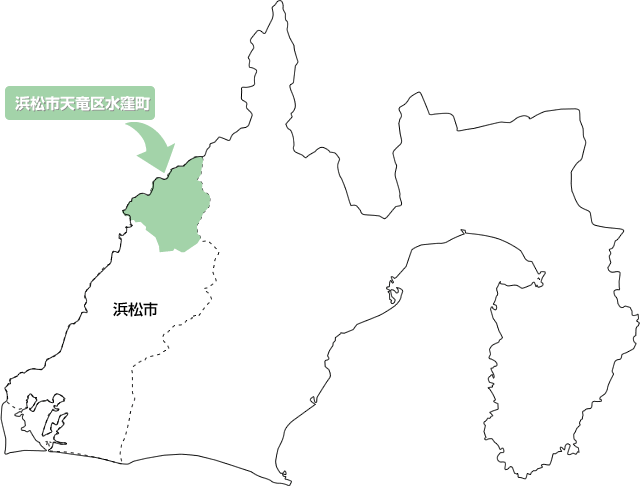 地図-浜松市天竜区水窪町