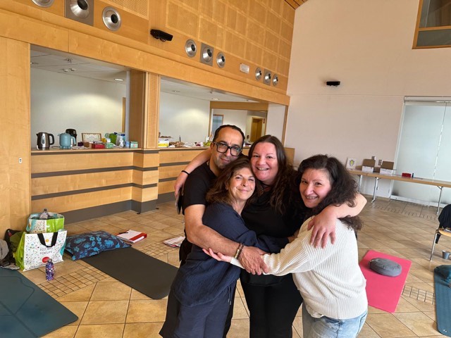 Mes assistants ! Jean-Paul,Anna,Lisa, Cristina. 