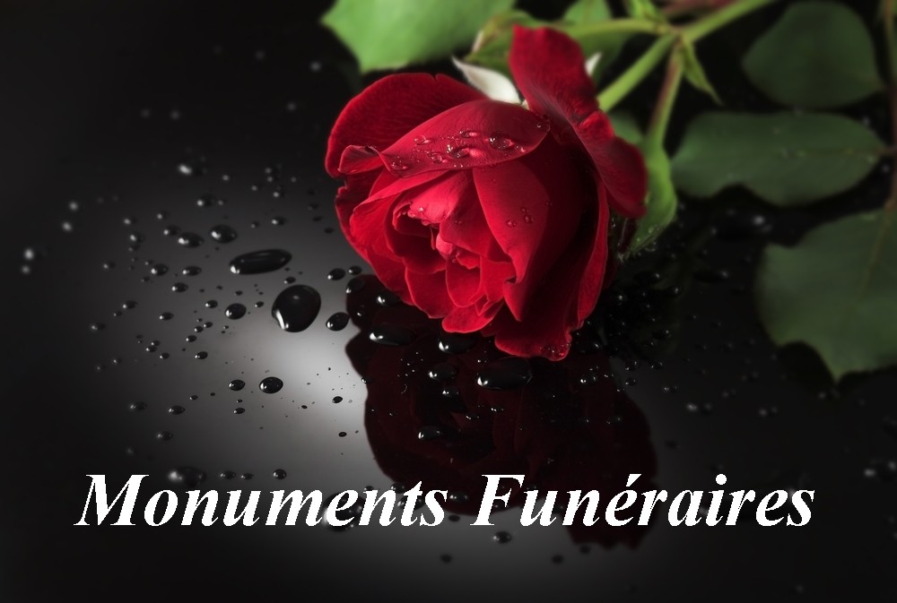 Monuments funéraires : granit noir "Nero assoluto"