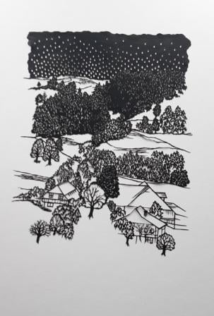 Emmental, Regenwetter, Scherenschnitt,