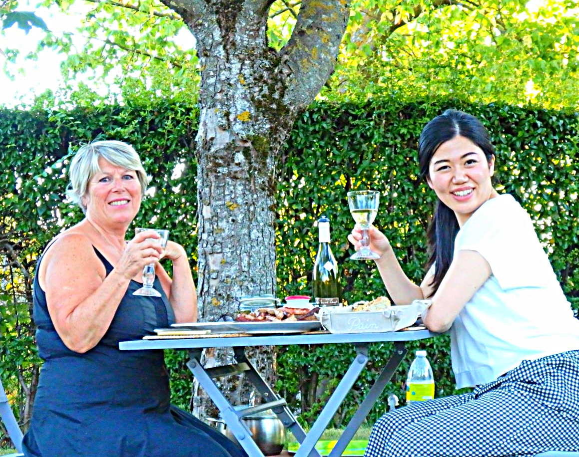 フランス　自宅テラスでランチ