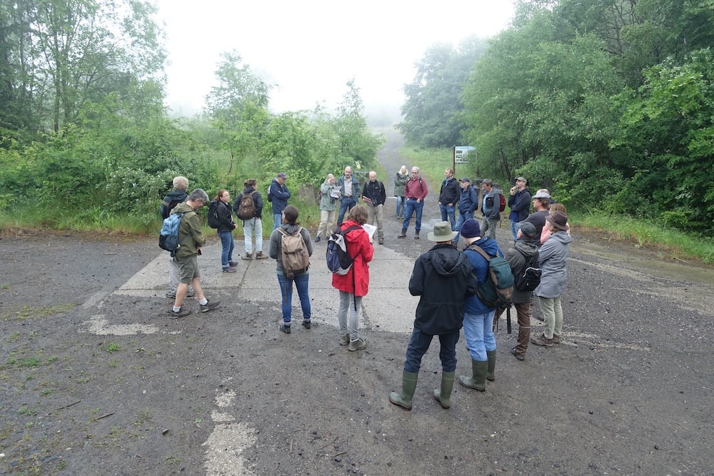 Erläuterungen am Beginn des früheren Panzerplatzes