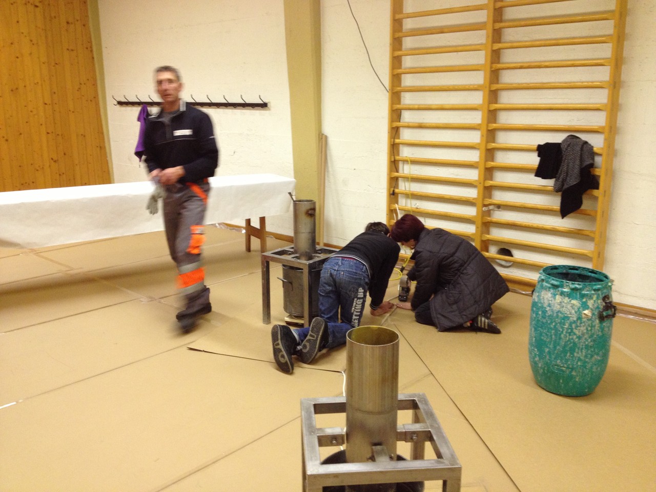 Die Bienenwachs-Station steht ebenfalls kurz vor ihrer Vollendung.