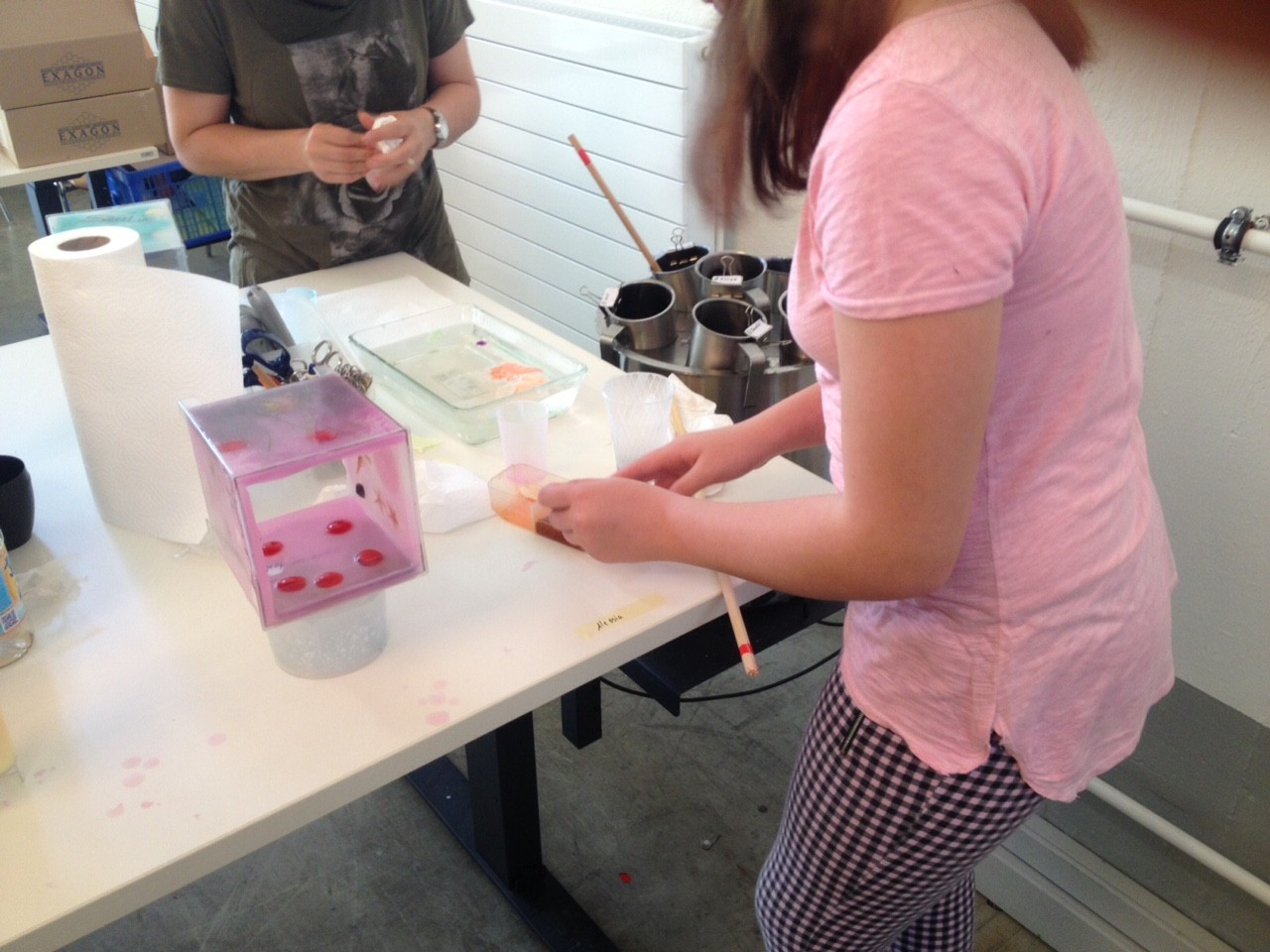 ... geeignet zum Beispiel, um Rechaud-Kerzen darin anzuzünden.