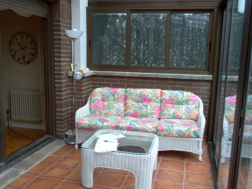 Estancia interior de techo móvil