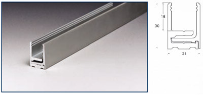 Separadores de oficina de aluminio y vidrio