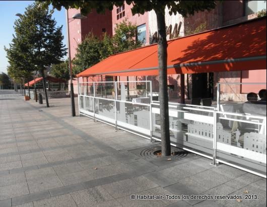 Soportes regulables cortavientos