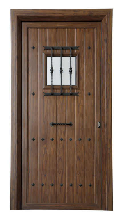 Panel de puerta de entrada rústica