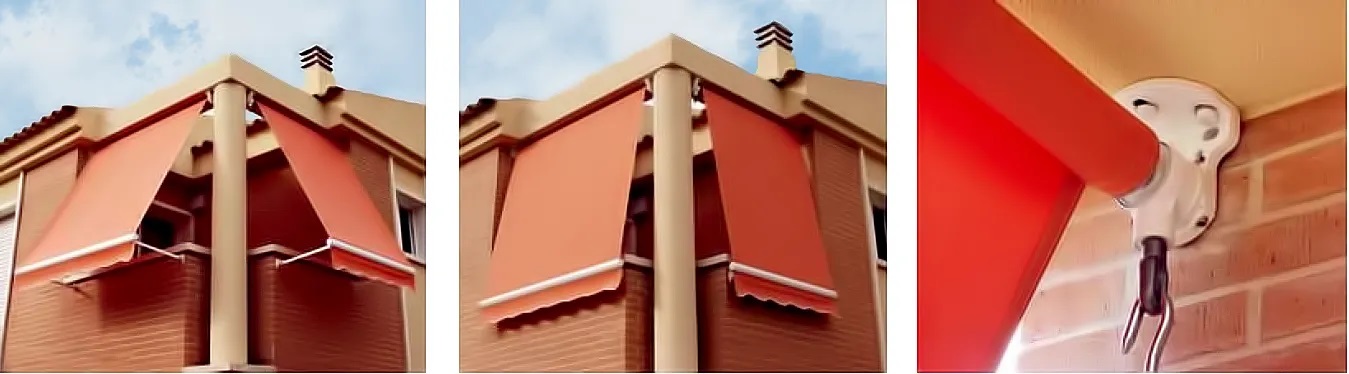 Toldos verticales terraza Pamplona