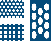 Diseños de chapa perforada de la barandilla Coral