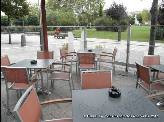 Separadores restaurante exterior