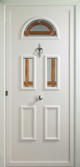 Puerta de entrada aluminio vidrio Capilla