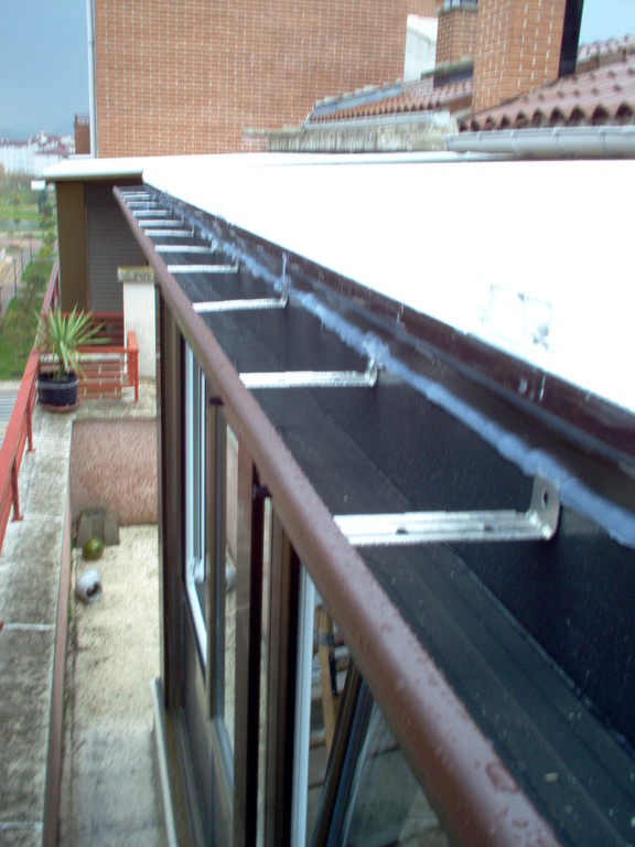 Canalón de aluminio