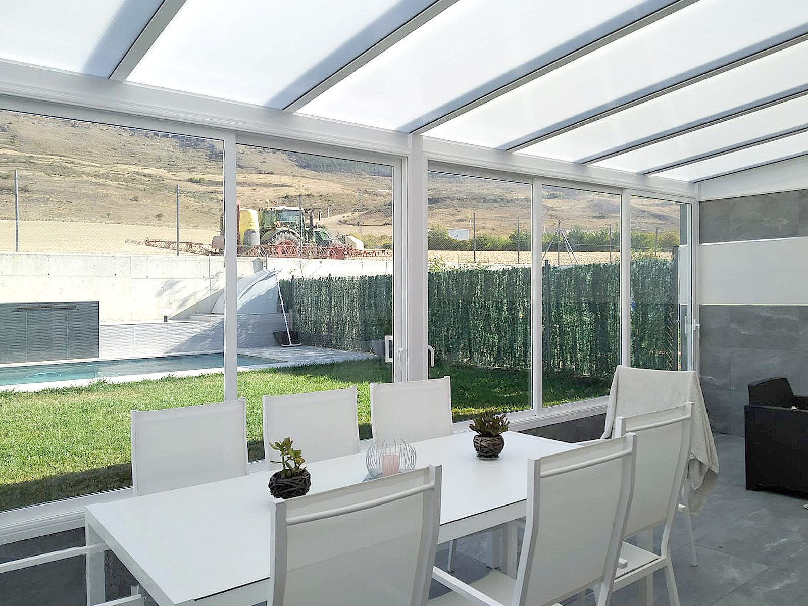 Colocación de porche de aluminio en Navarra