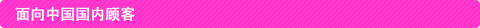面向中国国内顾客