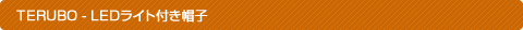 TERUBO LEDライト付き帽子