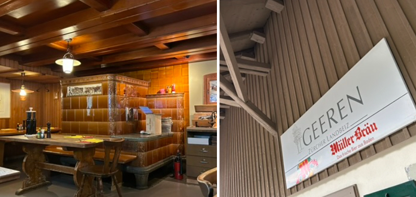 Restaurant Geeren, Gockhausen. Welch Kachelofen❗️