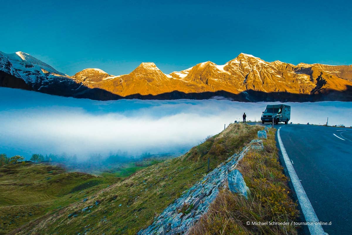 Die Großglockner-Hochalpenstraße mit dem Wohnmobil