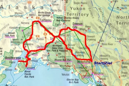 3500 km mit dem Wohnmobil durch Alaska und den Yukon
