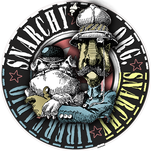 sNARCHY logo - Anarchist & Libertarian journal and newspaper with Anarchoflix film archive