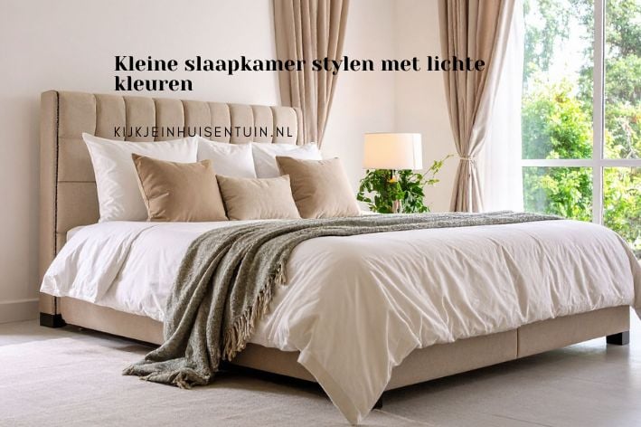 Kleine slaapkamer stylen met lichte kleuren