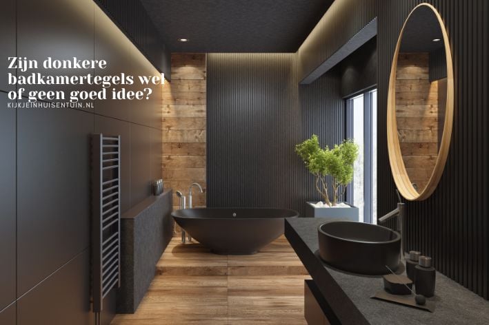 Zijn donkere badkamertegels wel of geen goed idee?