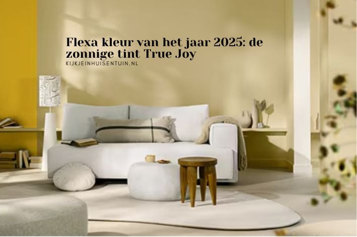 Flexa kleur van het jaar 2025: de zonnige tint True Joy