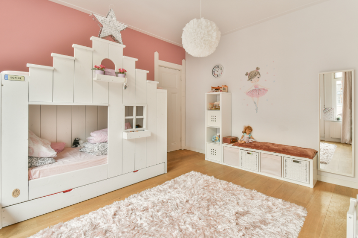 Inspiratie roze kinderkamer meisje 4 jaar