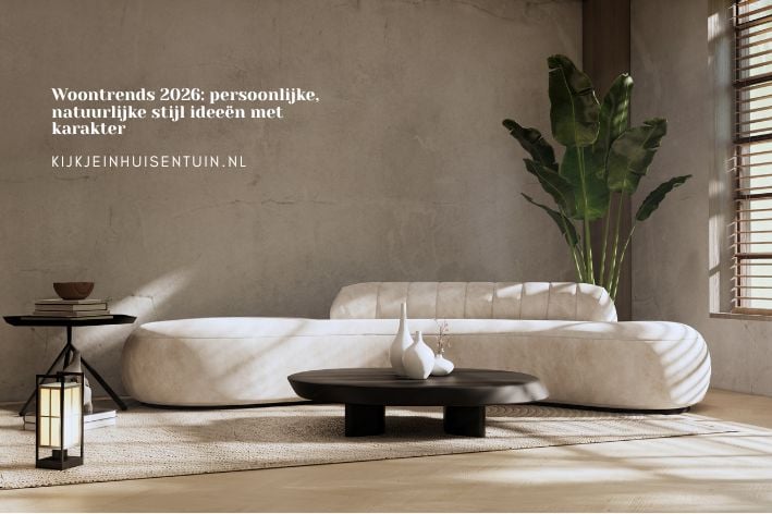 Woontrends 2026: persoonlijke, natuurlijke stijl ideeën met karakter