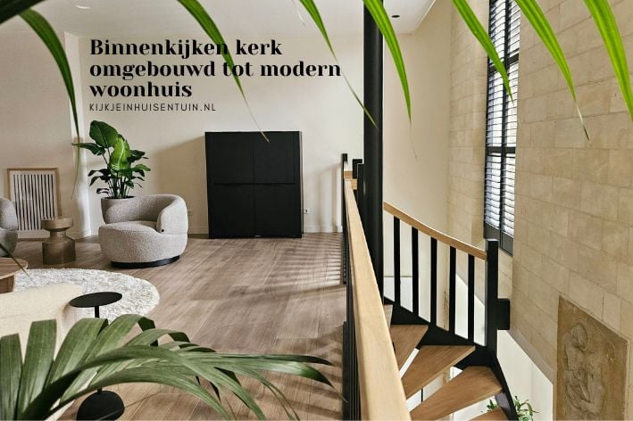 Binnenkijken kerk omgebouwd tot modern woonhuis