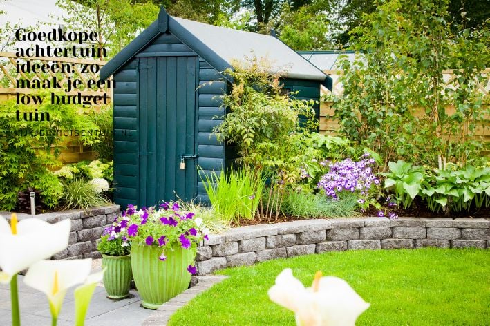 Goedkope achtertuin ideeën: zo maak je een low budget tuin