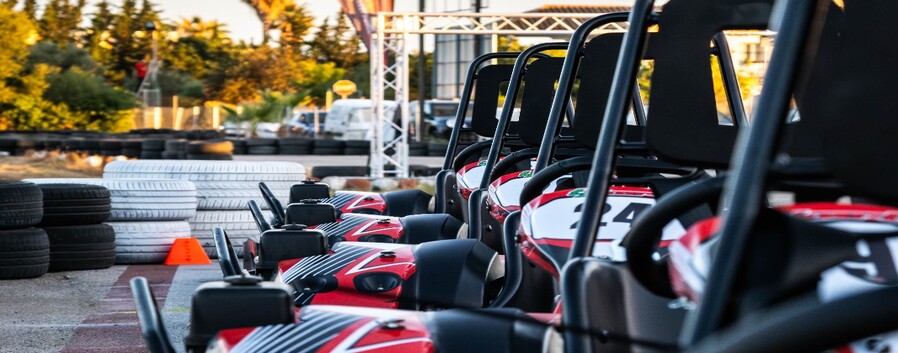 Competición de karting en Chiclana de la frontera