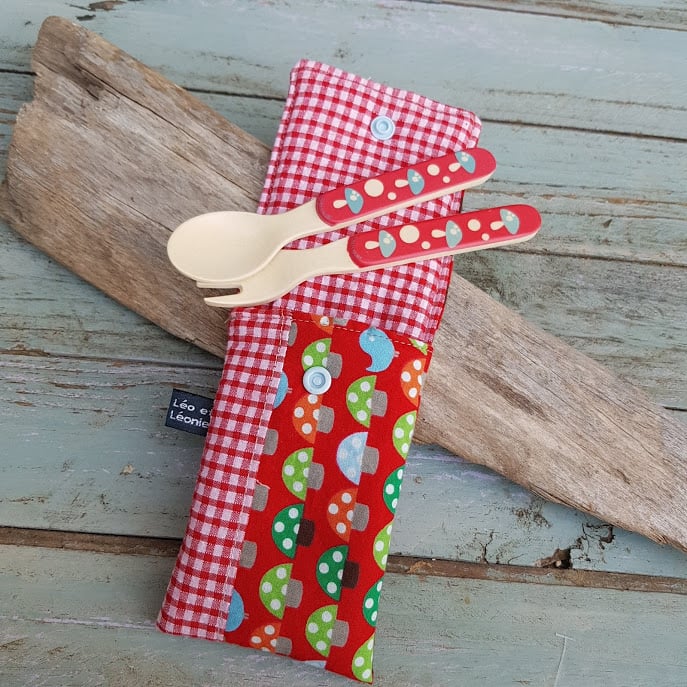 pochette petits couverts bambou