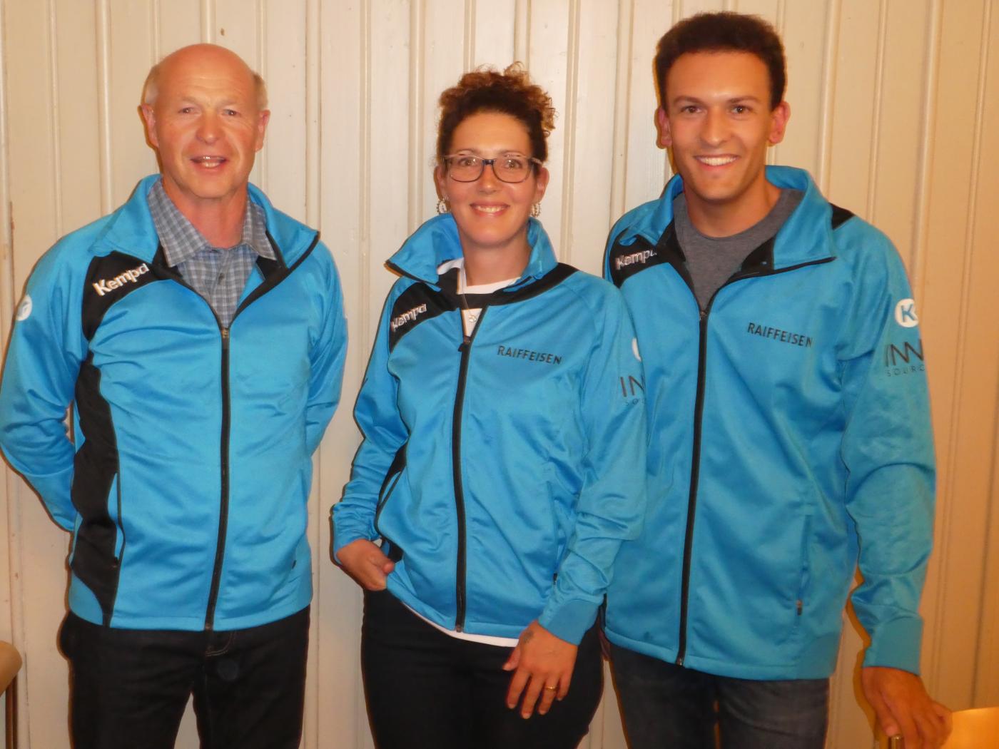 Der Vorstand mit Patrick Hauser (r)