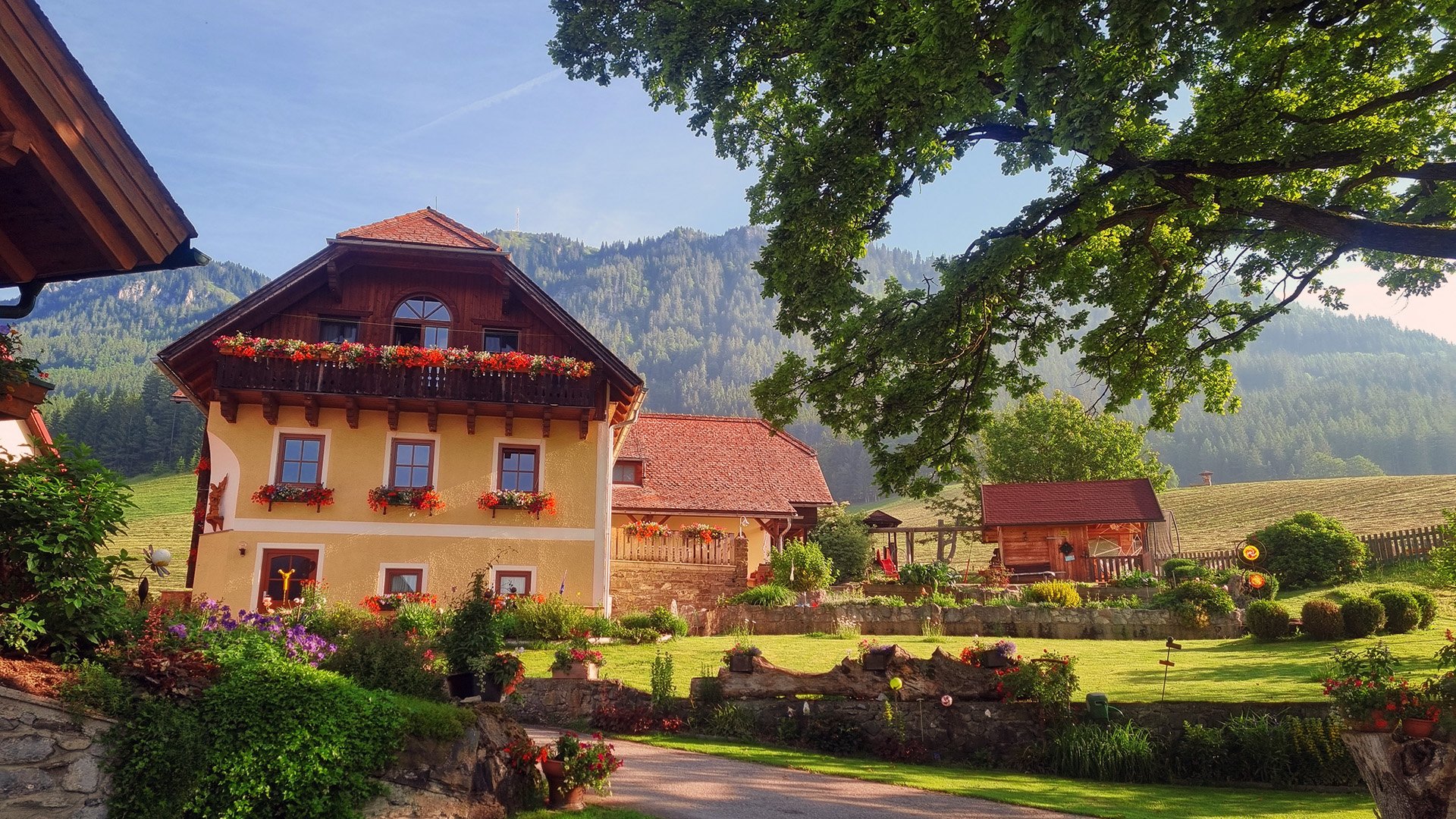 Am Fuße der Schneealm gelegen