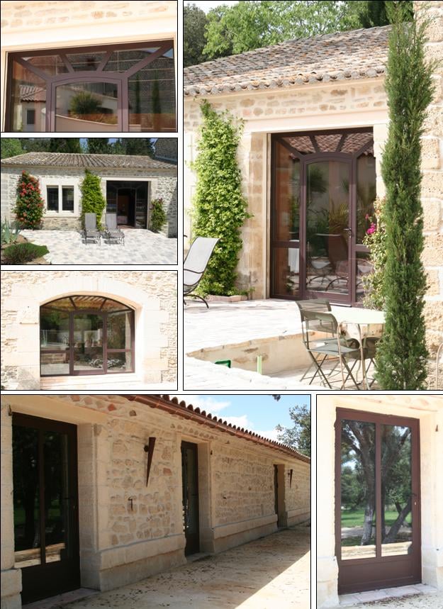 Ensemble de menuiseries métalliques, Aubais Gard (30) Métalu d'Oc