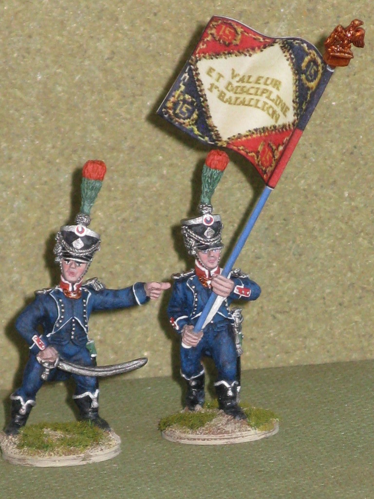 Ufficiale e portabandiera - Officer and standard bearer