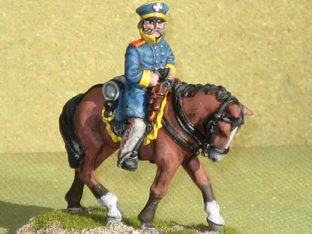 Silesian Landwehr Infantry Mounted Officer.